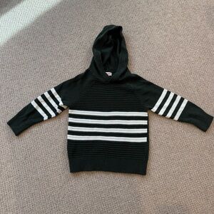 Cat & Jack Green and White Striped Kids Hoodie